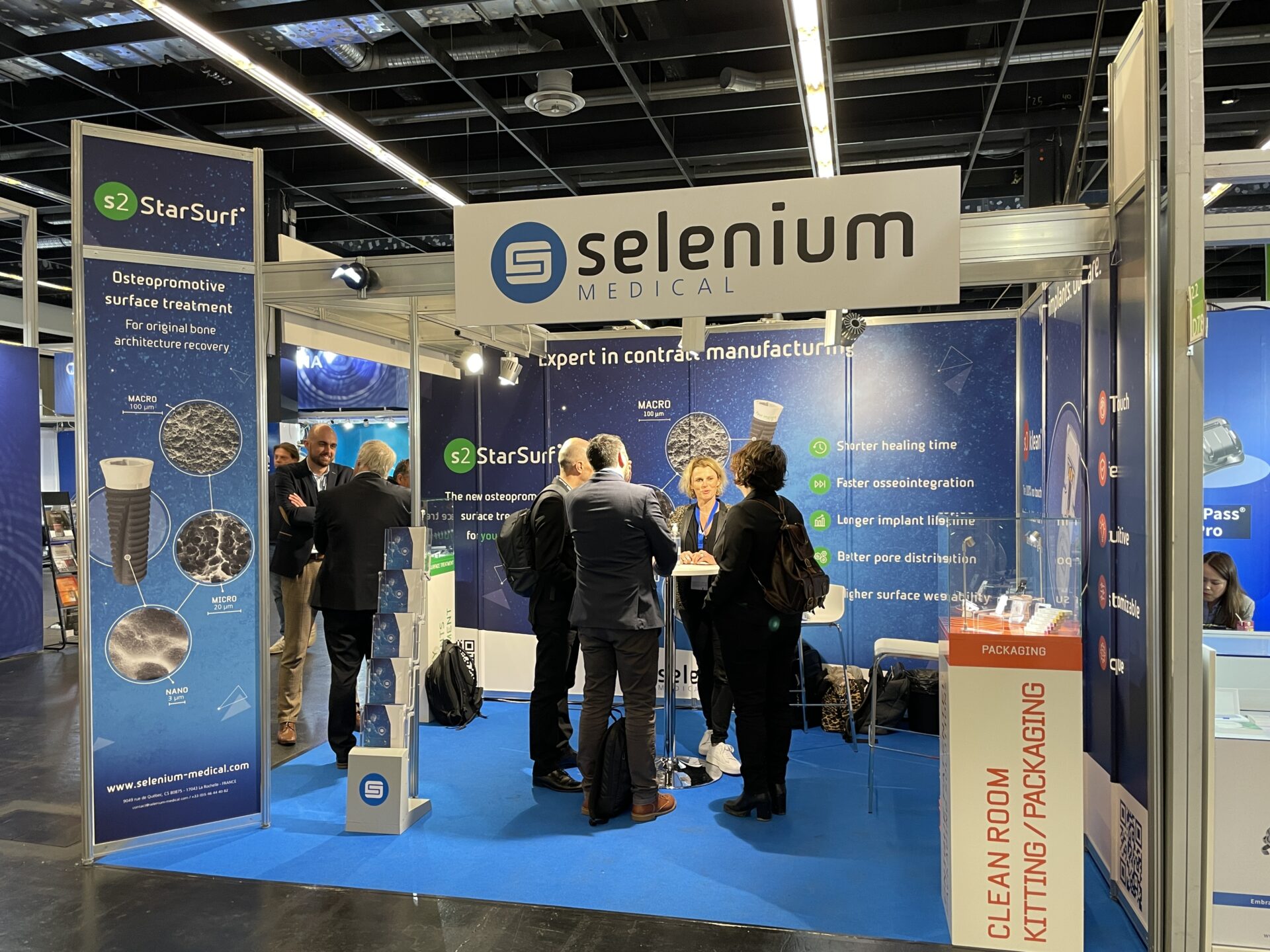 Selenium Medical team on the IDS stand