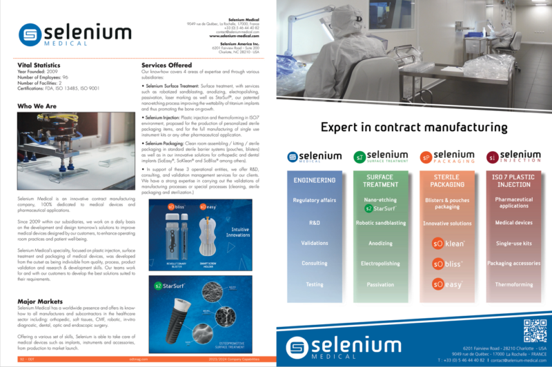 Selenium Medical -Buyer's Guide- ODT magazine